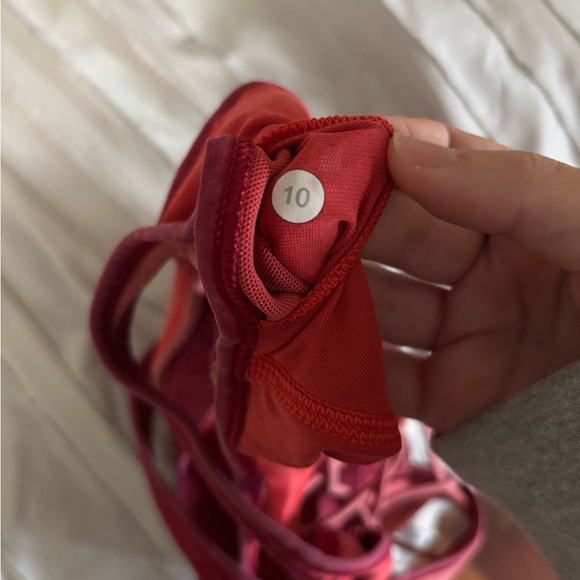 Lululemon Sweaty or Not Bra II in a pink and orange color combination - Picture 5 of 5